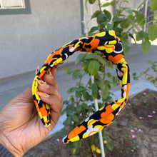 Load image into Gallery viewer, Candy Corn Knotted Headband