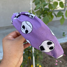 Load image into Gallery viewer, Purple Skeleton Knotted Headband